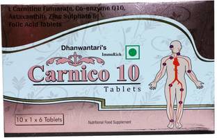 Dhanwantari's ImmuRich Carnico 10 60Tablets
