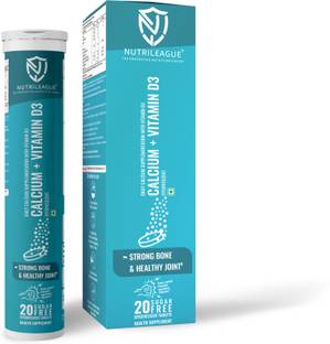Nutrileague Calcium + Vitamin D3 Effervescent Tablet For Strong Bone & Joints