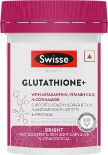 Swisse Glutathione+ with Vitamin C&E,Nicotinamide,to support healthy&bright skin