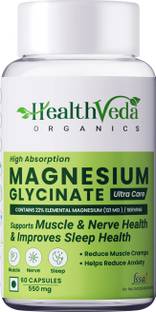 Health Veda Organics Magnesium Glycinate for Nerve & Muscle Health