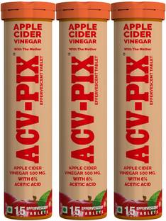 acv-pix APPLE CIDER VINEGAR EFFERVESCENT TABLET WITH MOTHER,VIT B6 & B12