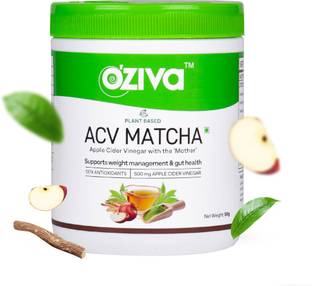 OZiva Plant Based ACV Matcha (With Apple Cider Vinegar) For Weight Loss & Gut Health
