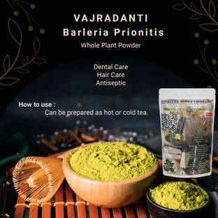 SIDHARA BETTA HERBALS Barleria Prionitis Whole Plant Powder | Vajradanti