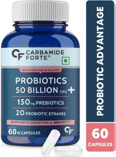 CARBAMIDE FORTE Probiotics and Prebiotics Supplement 50 Billion CFU 150 mg