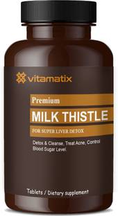 Vitamatix Milk thistle for liver support and liver detox Tablets (D118)