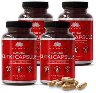 Saptamveda Organic Kutki Capsule with 5% Exctract (60*4)