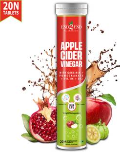 End2End Nutrition Apple Cider Vinegar with Garcinia Vitamin B6 & B12 | Weight Loss Product