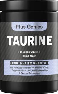 Plus Genics TAURINE - Increased Energy, Strength, Powerfull Pumps Muscle Growth