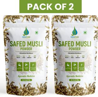 Vedapure Natural & Pure Safed Musli Powder Supports Vigor & Vitality