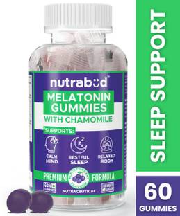 Nutrabud Sleep Gummies 3mg - No Added Sugar - Blackcurrant Flavor