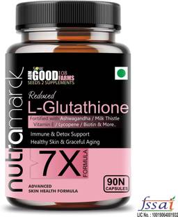 NUTRAMARCK L-Glutathione 7X Reduced Capsules for Radiant Skin & Liver Detox