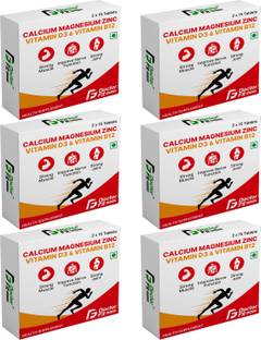 DOCTORFIT Calcium + Magnesium + Zinc + Vitamin D3 + Vitamin B12 For Men & Women