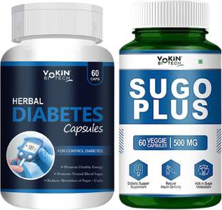 Vokin Biotech Herbal Diabetes & Sugo Plus for Control Diabetes, Normalize Blood Sugar
