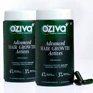OZiva Advanced Hair Growth Actives| Reduces Thinning Hair & Improves Scalp Coverage