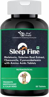 Hiral Health Sleep Fine Sleeping Tablets: 6mg, With Valerian-Deep Sleep