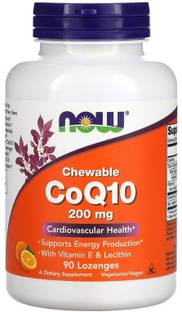 Now Foods Chewable CoQ10, 200 mg, 90 Lozenges