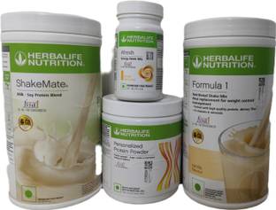 Herbalife Nutrition FORMULA1 VANILLA SHAKE SHAKEMATE &PROTEIN POWDER200GM & AFRESH GINGER