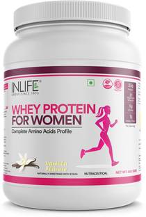 INLIFE Whey Protein Powder for Women Ayurvedic Herbs, Vanilla