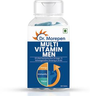 Dr. Morepen Multivitamins For Men With Omega 3 & Herbs | Energy & Immunity Booster Supplement