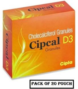 RINGHAS CIPCAL D3 Cholecalciferol Granules 60K Pack of 20 Pouch