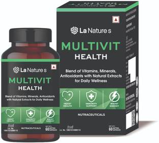 La Natures Multivit Health| Multivitamin for Energy Stamina Immunity & Overall Health|