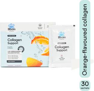 Bloom Collagen Powder + Antioxidants Sachets for Women | Skin Elasticity & Strong Hair