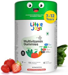 Little Joys Multivitamin Gummies for Kids 7-12 years | Strawberry Flavor | Boosts Immunity