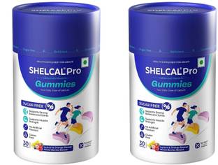 Shelcal Pro Calcium & Vtamin D3 ,30 Gummies x Pack of 2