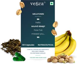 vesca Melatonin Promotes Restful Sleep, Plant-Based with Natural Sleep-Wake Cycle