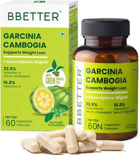 BBETTER Garcinia Cambogia with Green Coffee, Green Tea & Inulin