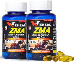 WEHEAL ZMA (Zinc, Magnesium and Vitamin B6) for Nighttime Recovery