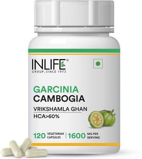 INLIFE Garcinia Cambogia (60% HCA) Extract Supplement,1600 mg - 120 Vegetarian Capsules