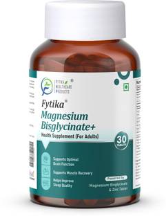 FYTIKA Magnesium Bisglycinate + | High Absorption Chelated Form | 30 Tablets
