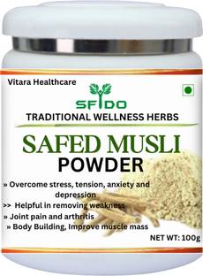 Vitara Healthcare Sfido Safed White Musli Kaunch Seed, Shatavari Powder