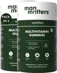 Man Matters Multivitamin gummies For Men | Enhances Immunity, Energy, Testosterone Levels