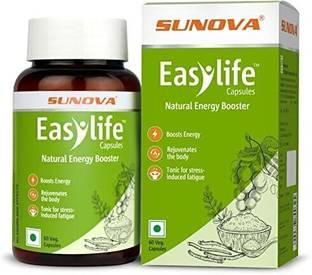 SUNOVA Easylife - Moringa , Spirulina, Ashwagandha,Grape Seed, Gokshura ,60 Capsules