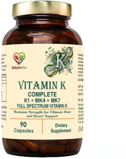 Nutraliebe Vitamin K Complex High Potency Includes Vitamin K1 & Vitamin K2 MK-4 MK-7