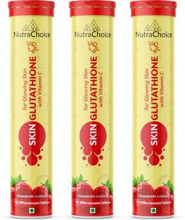 NutraChoice Glutathione Skin Glow Effervescent Tablet 500mg for Glowing Skin