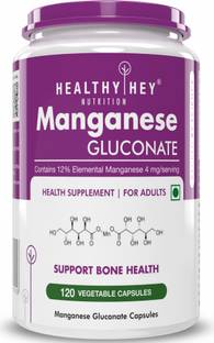 HealthyHey Nutrition Manganese Gluconate 120 Capsules