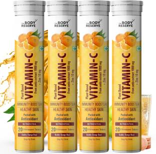 THE BODY RESERVE Vitamin C Orange Flavour Antioxidants & Energy Boost Effervescent Tablets