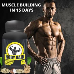NUTRILEY Bodybuilding medicine, muscle building capsules, muscle size gain tablet powder