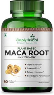 Simply Herbal Maca Root Extract 800 Mg Veg Capsules - 90 Count