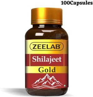zeelab Shilajeet Gold Ayurvedic Capsule | 100% Shudh Shilajit to Boost Energy & Stamina