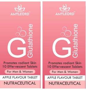 Amyleord Glutathione & Vit. C 10 effervescent tablets, Apple flavour For Brighter Skin