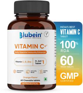 Blubein Vitamin C Chewable Tablets | Boosts Skin Glow & Immunity