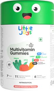 Little Joys Multivitamin Gummies for Kids 7-12 years | Strawberry Flavor | Boosts Immunity