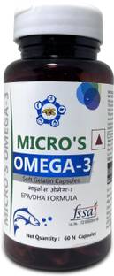 Micro's Omega-3 1000mg(EPA-180mg, DHA-120mg) Softgel Capsules
