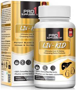Pro1 Supplements Liv-Kid liver and Kidney Detox with Milk Thistle - 60N