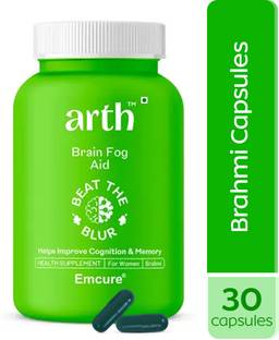 ARTH Brahmi Capsules | Boosts Memory, Focus & Sharpness | By Emcure Pharma