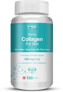Vokin Biotech Marine Collagen 3000Mg With Biotin & Vitamin C For Skin | Hair | Nails